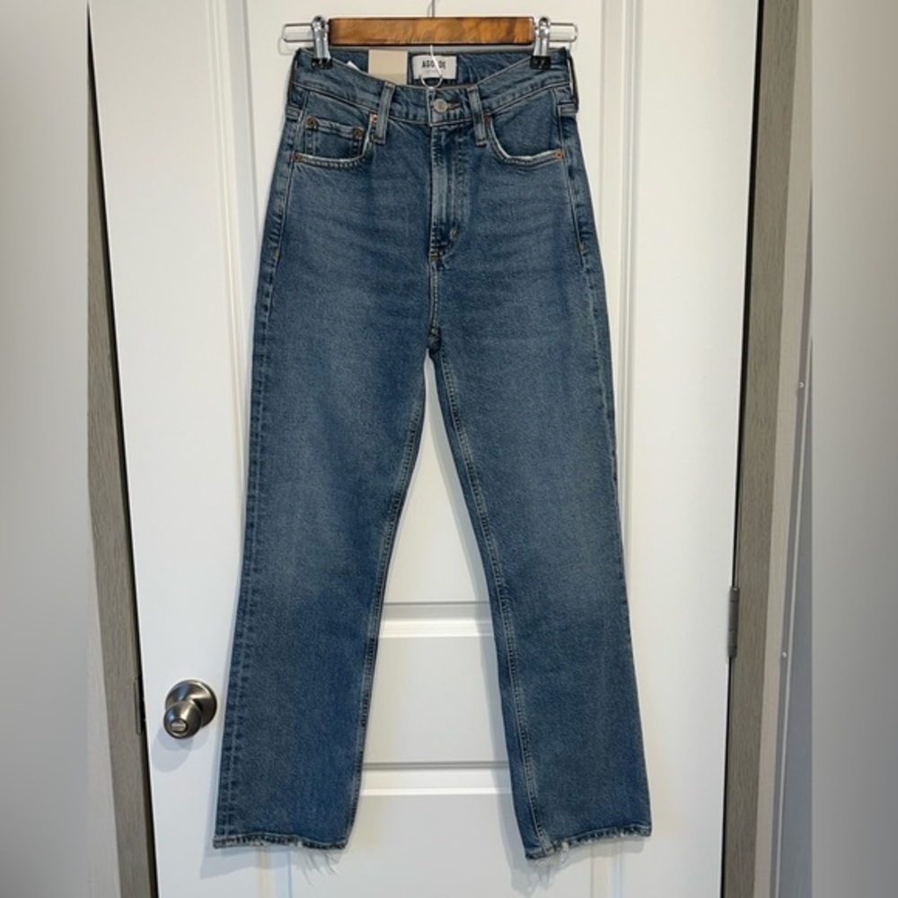 AGOLDE High Rise Vintage Distressed Boot Cut Jeans A9086-1255 NWT Size 23